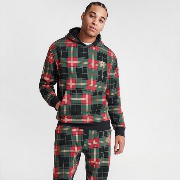 Nike/Jordan “Holiday Plaid” Sweatsuit -Nwt(small) - Picture 10 of 11
